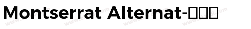 Montserrat Alternat字体转换